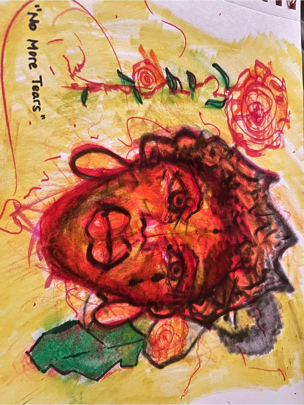 Original Drawing “no more tears” - Picture 4 of 5